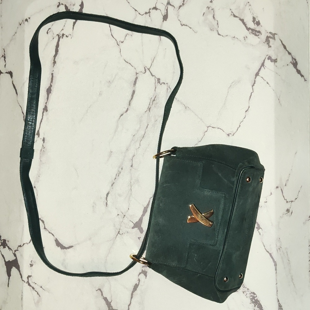 Paloma Picasso crossbody bag - suede emerald